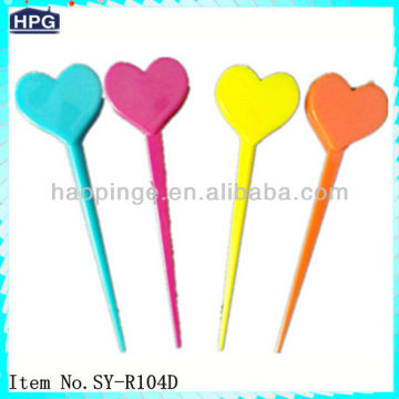 Plastic sticks for fruit plastic pick plastic fruit picks