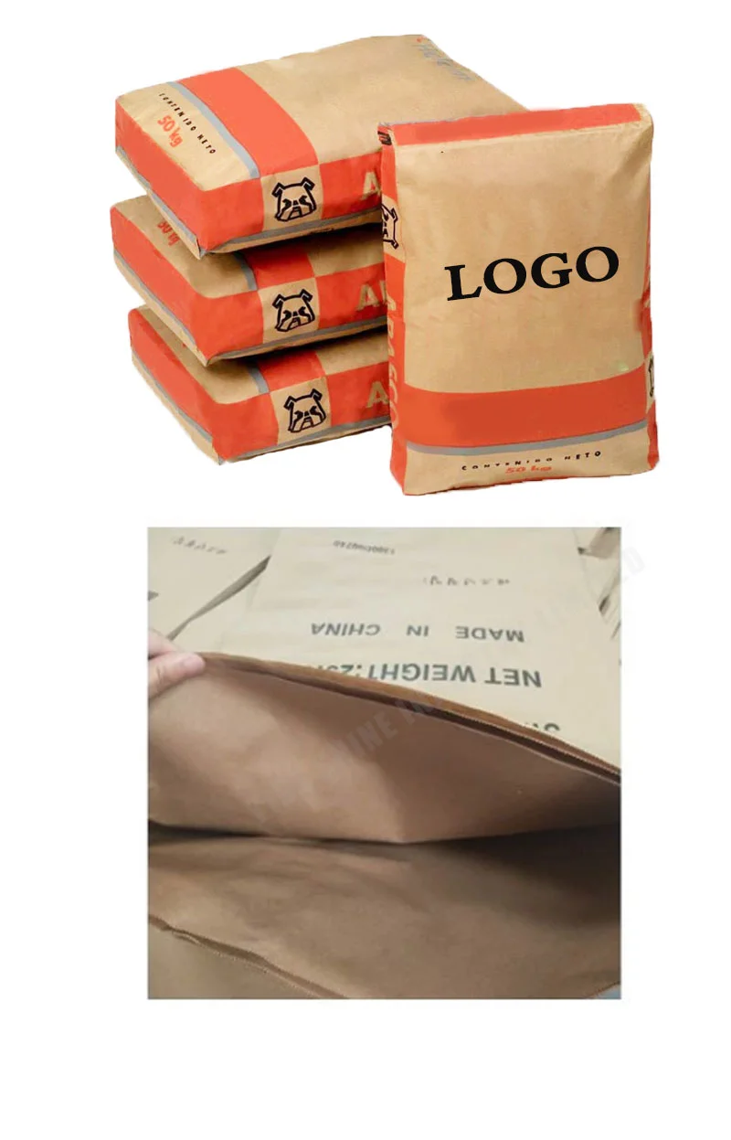 3 Layer Kraft Packaging Bag with Valve for Cement