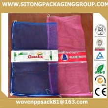 Varies colors of HDPE mesh union garlic bag