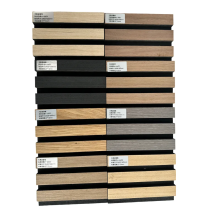 600x600x21mm Sound Absorbing Polyester Pet MDF Acoustic Panel Wood Slat Decoration Ceiling & Walls