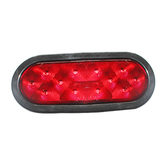 6"Oval Red LED Truck Trailer Tail Lights