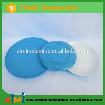 Durable colorful round melamine plate