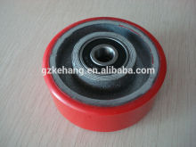 80x30mm single pu wheel PU wheel industrial PU caster wheel 80mm caster wheel