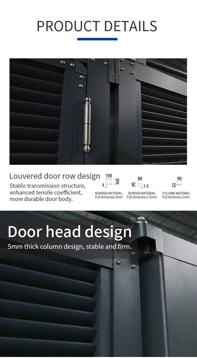 Four Panel Aluminum Alloy Swing Gate for Home with Qg- P1782