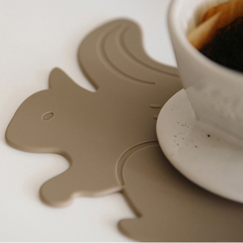 Creative Cloud Leaf Squirrel Silicone Beber Posales