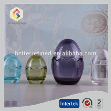 easter egg shaped glass jars