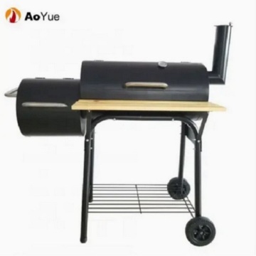 Portable Trolley Barrel Charcoal BBQ Grill