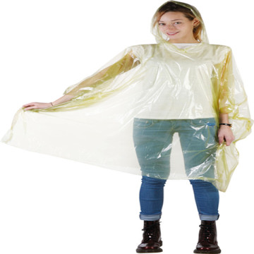 Ponchos de lluvia de LDPE para adultos impresos personalizados