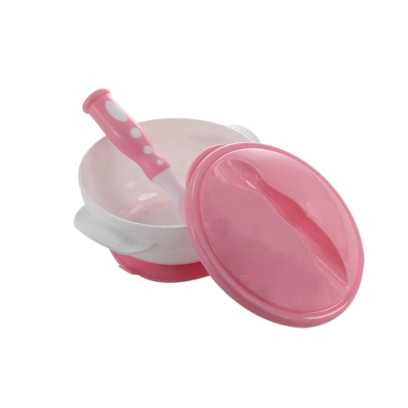 baby toddler feeding set BPA free plastic baby suction bowl with baby spoon