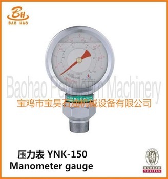 API Certified YNK150 Manometer Gauge