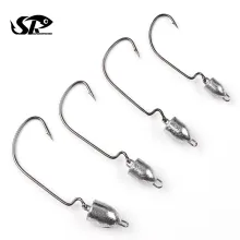  SUPERIORFISHING Lead Jig Head Bullet Jig with Hook Metal Fishing Lure JY1033