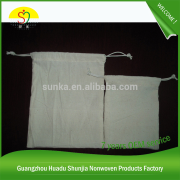 Cotton pull string bag