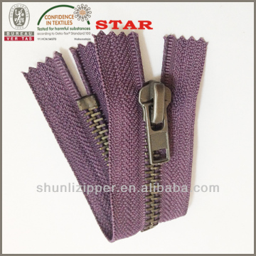 metal zipper for plastic bags