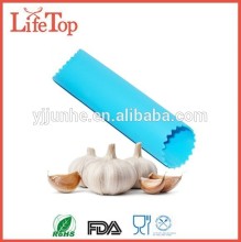 Custom Blue Silicone Garlic Peeler - Peel Garlic Fast & Easy