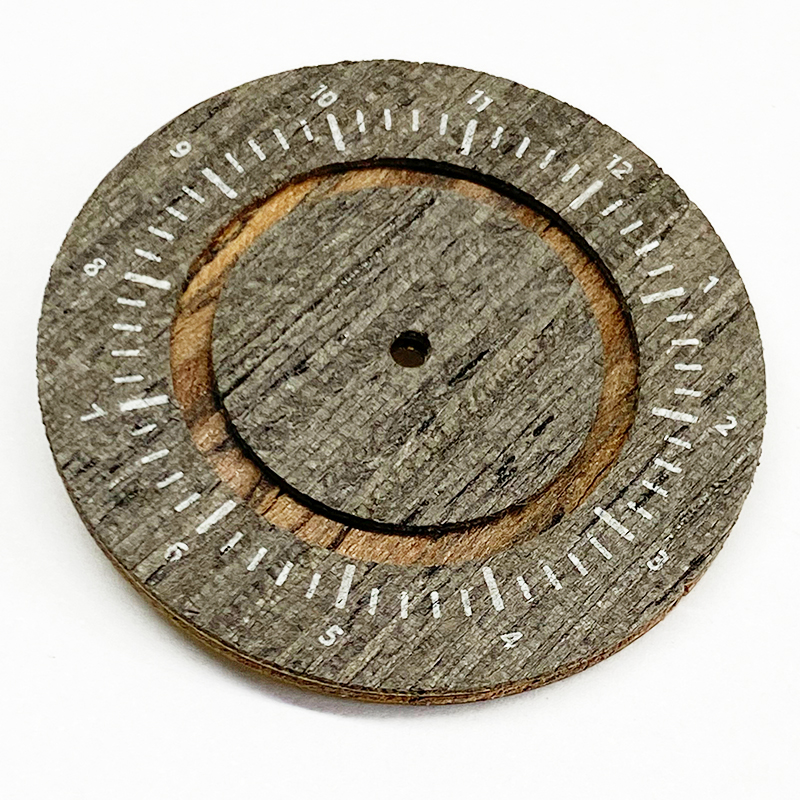 Wood watch dial