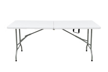 outdoor plastic fold in half 6ft table