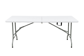outdoor plastic fold in half 6ft table
