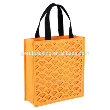 felt material and stylish fancy tote bag