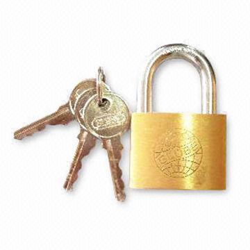 Globe Brand Brass Padlock, Oval Type