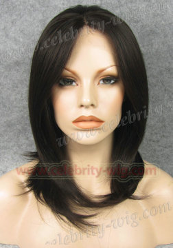 Chic Short Natural Black Jennifer Aniston Syntheic Lace Front Wig
