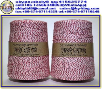 100% colored natural cotton bakery twine , color twine , baking string twine