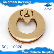 round shape business wallet hand bag haradware lock