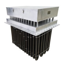 Custom Industrial Finned Air Duct Heater with Blower