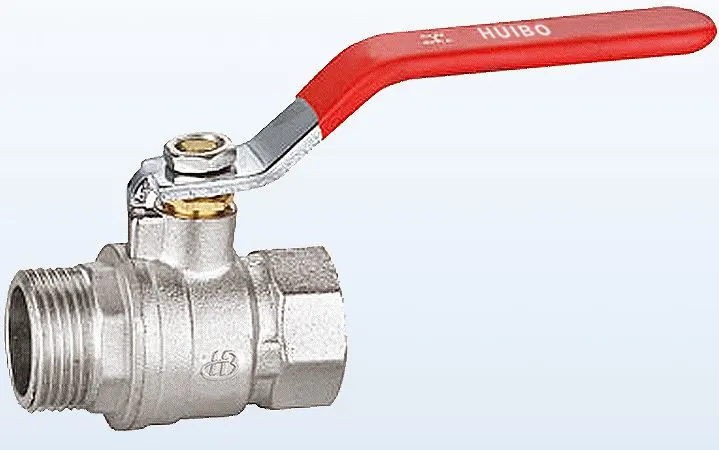 Brass Nickel-Plated Ball Valve 1/2