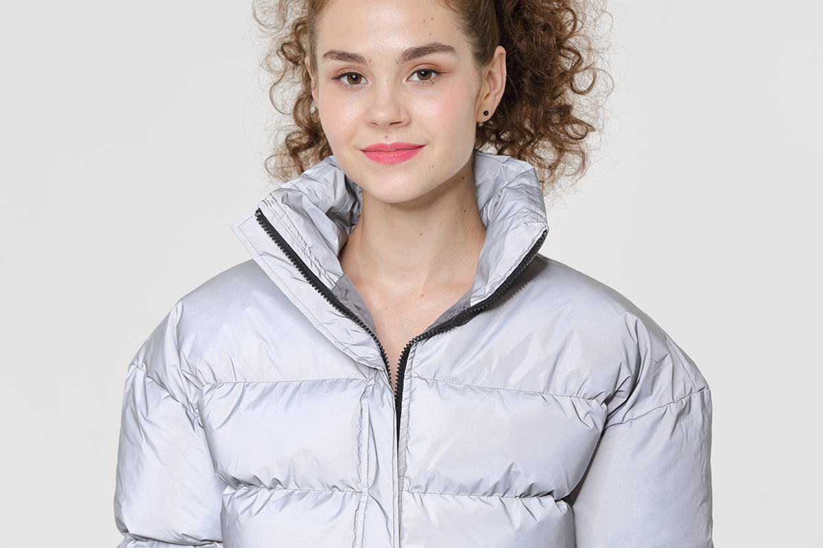 Fashion Women's Bubble Padded Reflective Coat