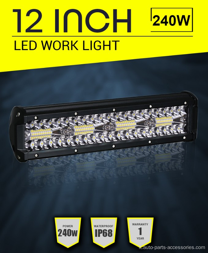 LED bar auto 12v 12 pollici combo fuoristrada sul lavoro di lavoro