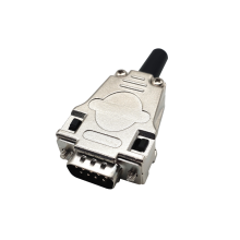 SVLEC Shielded DB9 D-Sub 9-Pin Male Crimp Connector