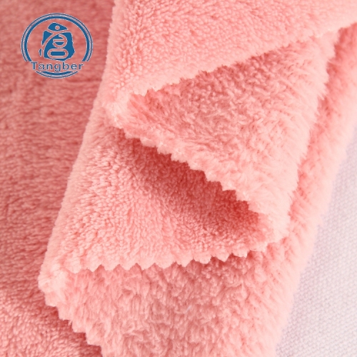 velvet fabric 100% polyester coral fleece fabric