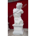 Escultura de pedra esculpida estátua mármore escultura para decoração de jardim (sy-x1071)