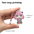 Sublimation Acrylschlüsselketten Acrylschlüsselketten benutzerdefinierte Anime
