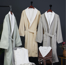 Custom Luxury Bath Robe Hotel Polyester Bathrobe
