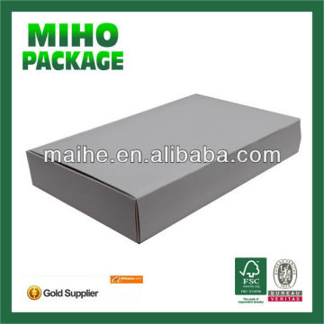 paper packaging box/two piece white color packaging boxes/durable white paper packaging box