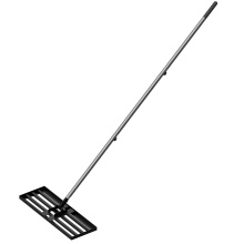 7ft Aluminum Heavy Duty Landscape Rake Handle with Ground Plate
