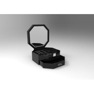 Big Clear Acrylic Makeup Box with Mirror