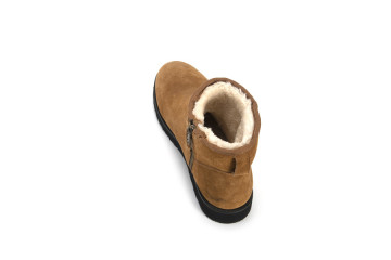 Top Quality Waterproof Shearling Fur Zipper Boots