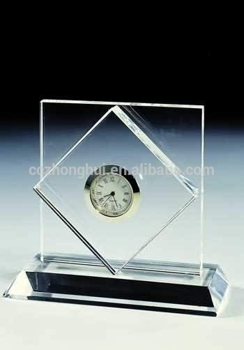 2016 Crystal clear clock with crystal base