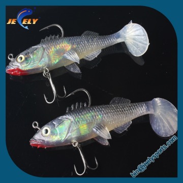 Lead Head fish With Hook Soft Lure for Sea Fishing