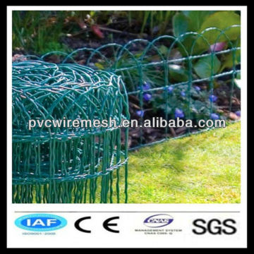 Graceful green plastic snow fence