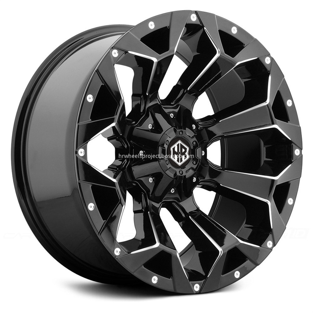 Hrw Hr1658 Gloss Black Milled Accents