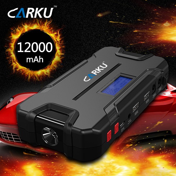 CARKU 12000mAh jump starter with LCD displayer