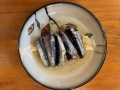 Sardiner av bästa kvalitet fisk konserverad i sojabönolja