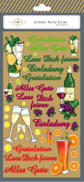 The Celebration Glimmer Relief Sticker