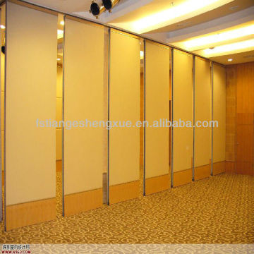 Fabric inside fiberglass partition wall