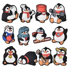 Wholesale PVC Shoe Decorations: Cute Penguin Designer Charms for Parties