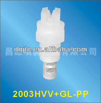 plastic uni jet flat jet spray nozzles with filter