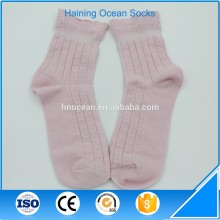 Flanging socks mouth design pure color girl novelty lace boot cuff socks